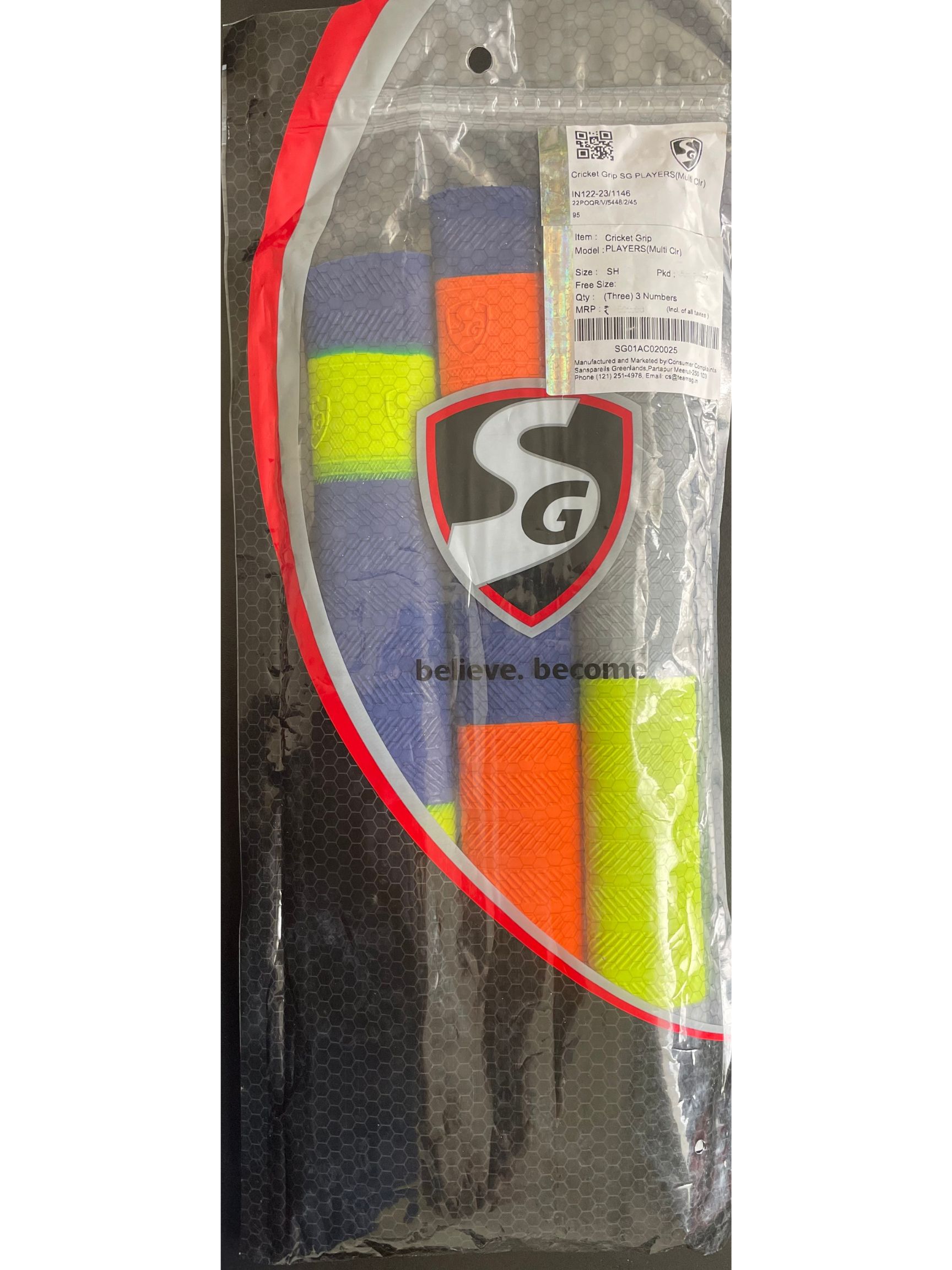 3 SG Players Cricket Bat Grip (set of 3)