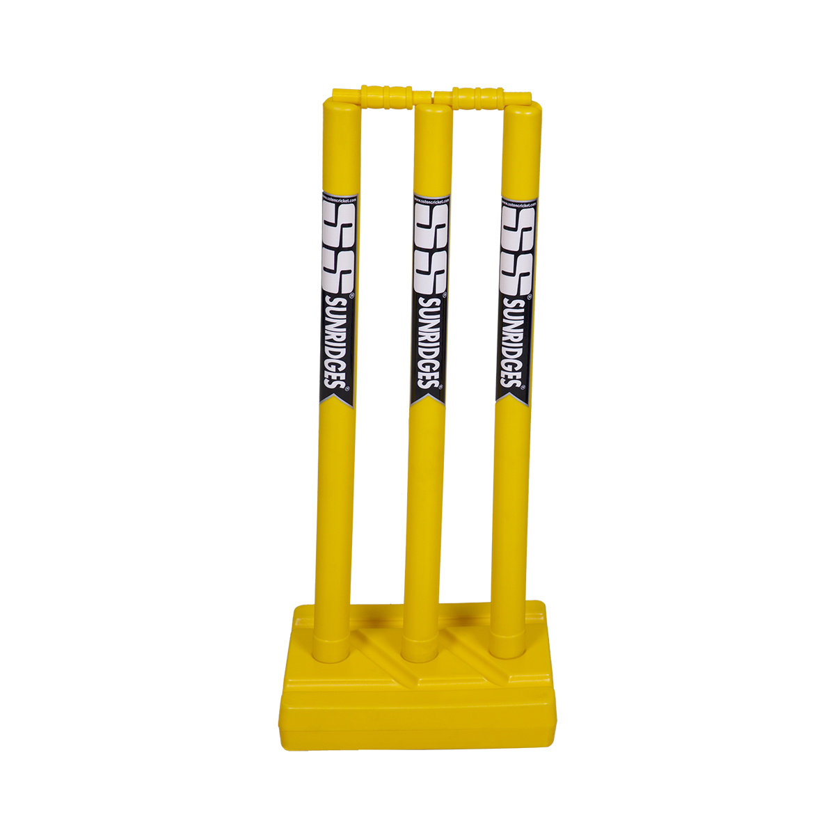 SS Cricket Full Size Plastic Stumps with 1 Base and 2 bails