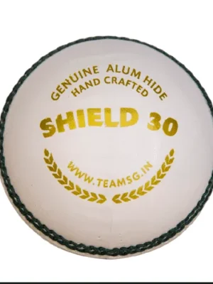 SG Shield 30 White Leather Ball