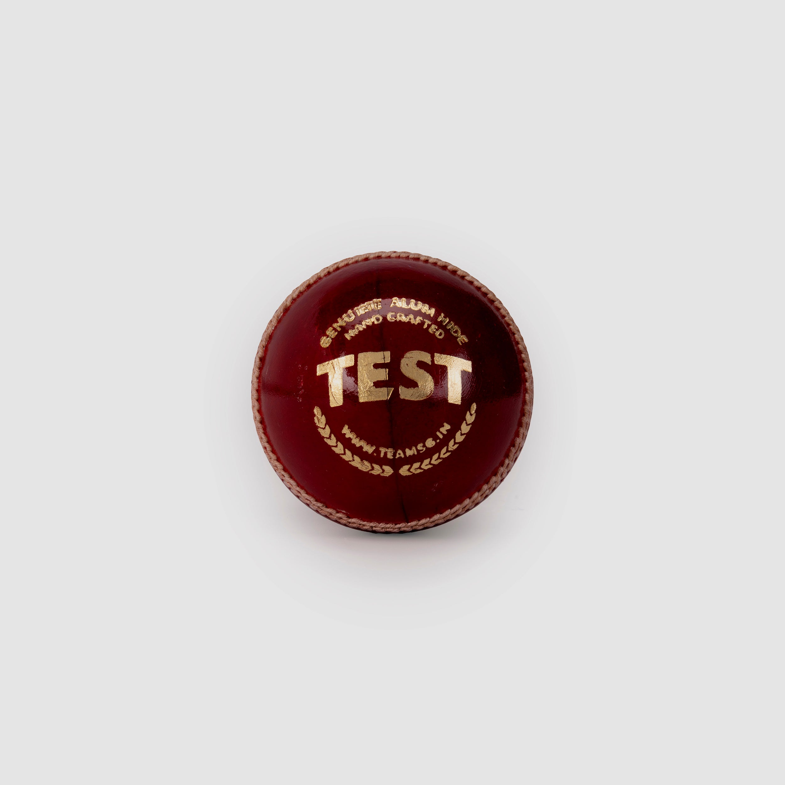 TeamSG SG Test Red Leather Cricket Ball — view 2