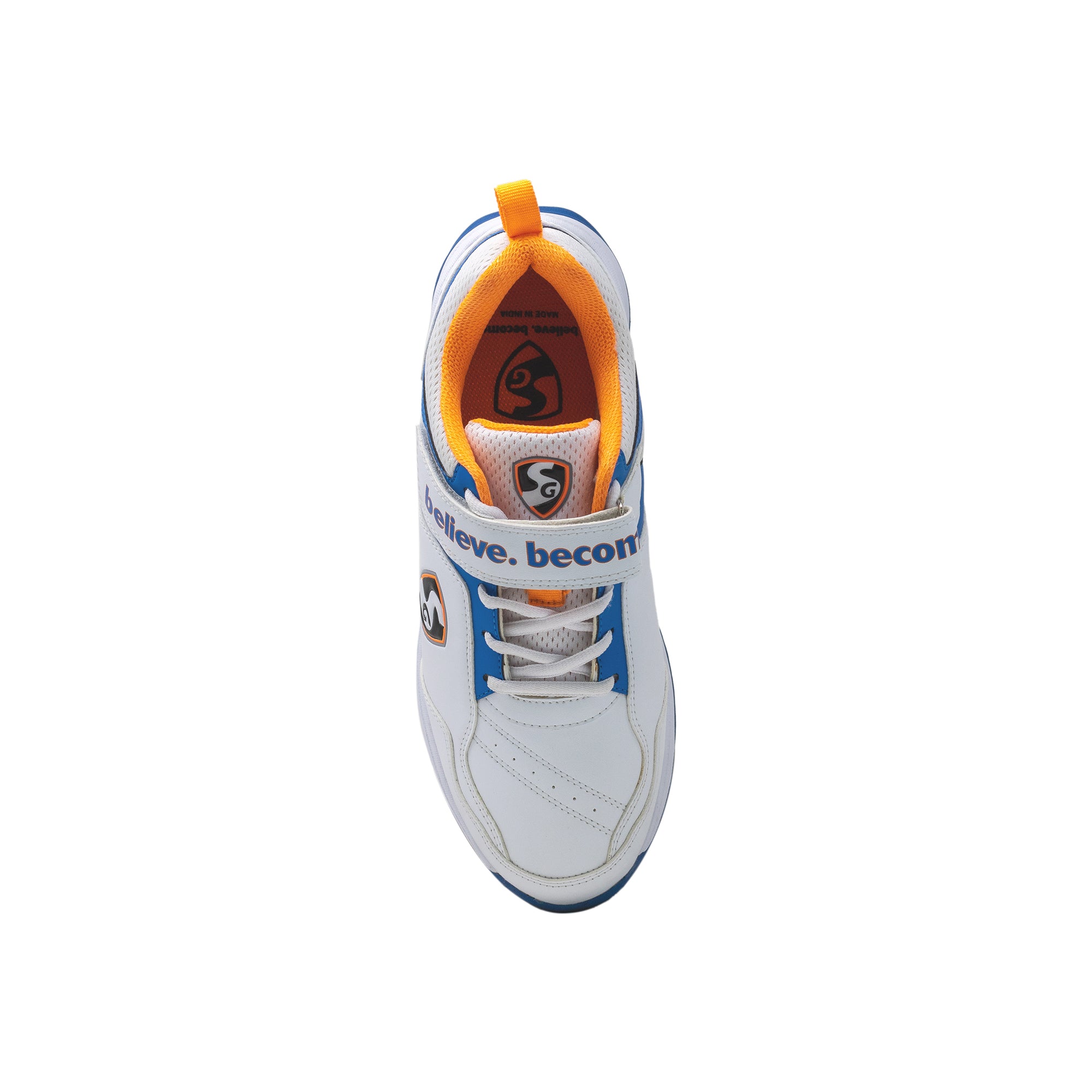 TeamSG SG CENTURY 6.0 Cricket - Sleek Design in White/Royal Blue/Orange for Optimal Performance — view 3
